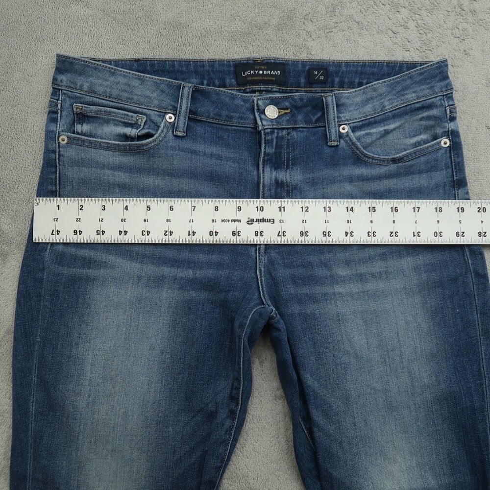 Lucky Brand Jeans Women's Size 14 Mid-Rise Lolita Crop Denim Pants 25" Inseam - Picture 7 of 16